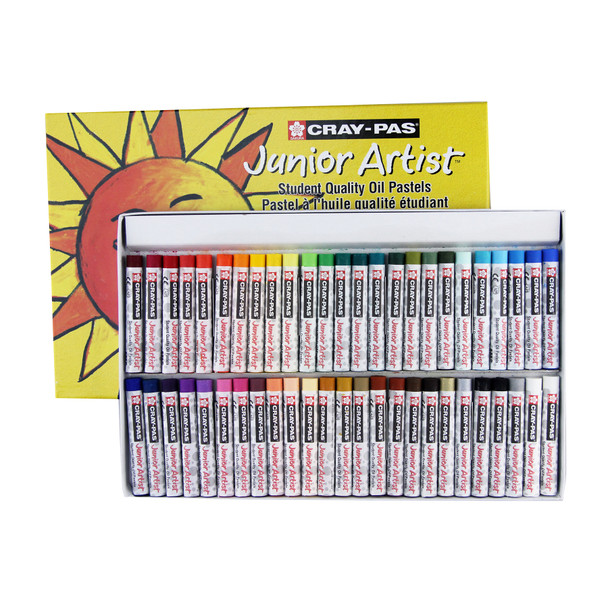 Cray-Pas Junior Artist Oil Pastels, 48 Assorted Colors, 50-Piece Set