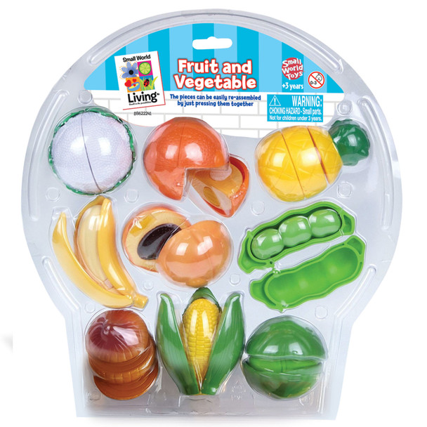 Pretend Play Fruit and Vegetable 9-Piece Set