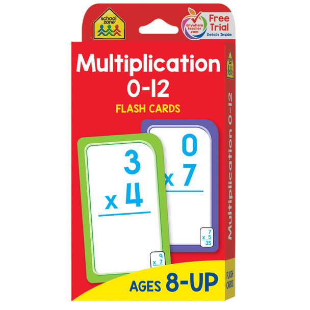 Multiplication 0-12 Flash Cards - SZP04008