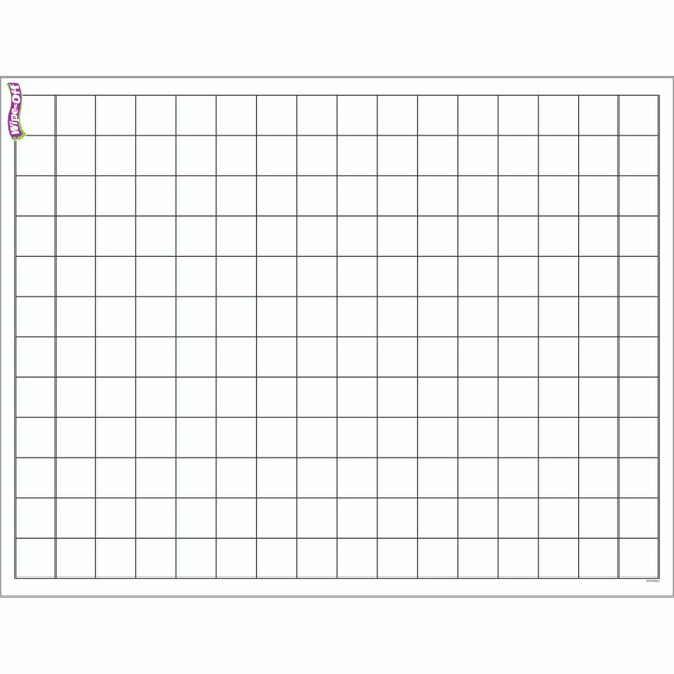 Graphing Grid Small Squares Wipe Off Chart 17x22