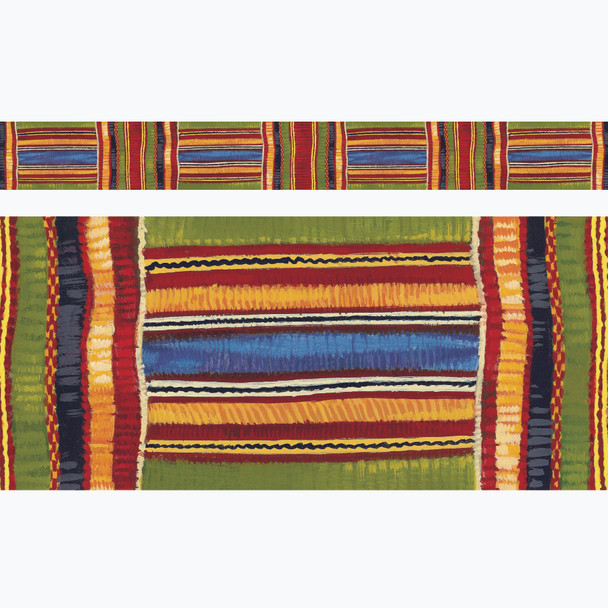 Kente Cloth Bolder Borders, 35.75'