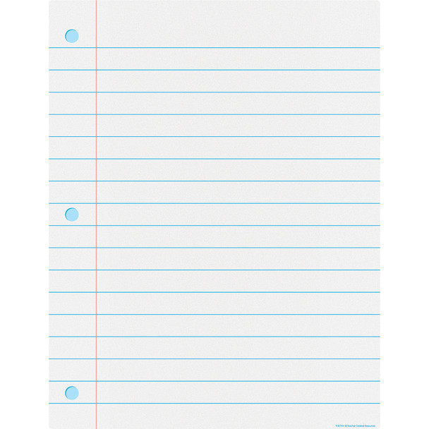Notebook Paper Write-On/Wipe-Off Chart