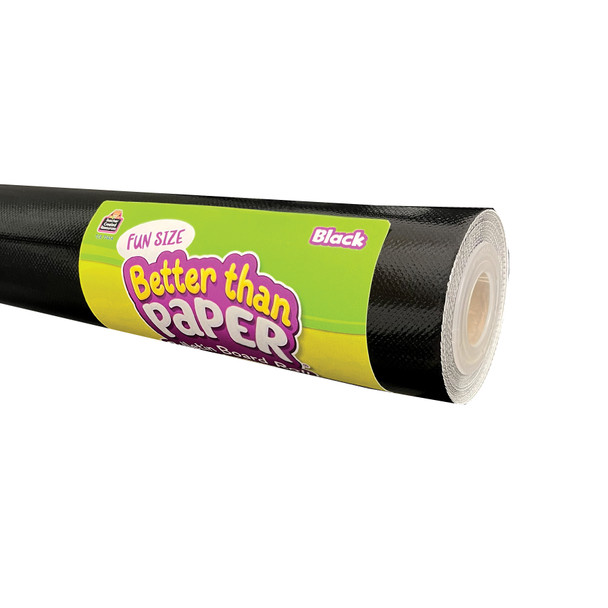 Fun Size Better Than Paper Bulletin Board Roll, 18" x 12', Black