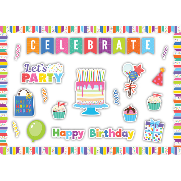 Colorful Happy Birthday Create & Decorate Quick Kit, 110 Pieces