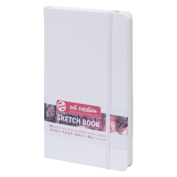 Sketchbook, 80 Sheets, 90lbs, White Cover, 5.1" x 8.3"