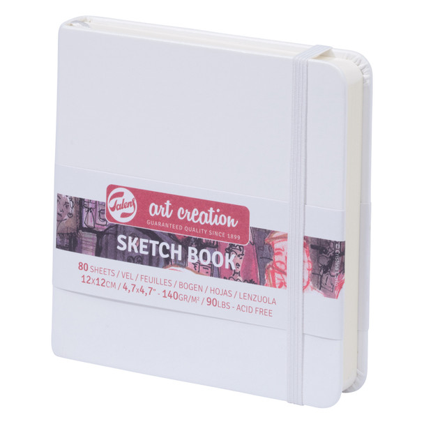 Sketchbook, 80 Sheets, 90lbs, White Cover, 4.7" x 4.7"
