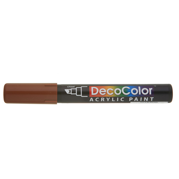 DecoColor Acrylic Paint Pen, 315-S, Chisel Tip, Brown #6