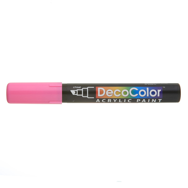 DecoColor Acrylic Paint Pen, 315-S, Chisel Tip, Pink #9
