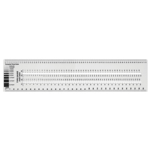 Graphic Arts Ruler, 3" x 12"