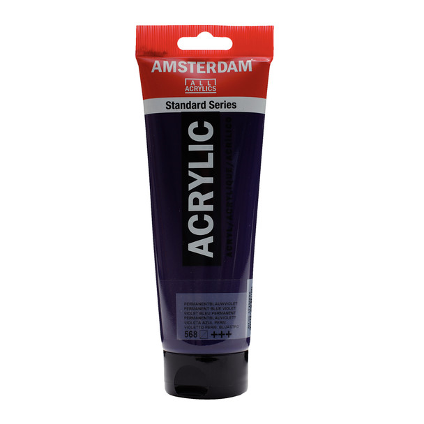 Standard Acrylic Paint Tube, 250 mL, Permanent Blue Violet 568