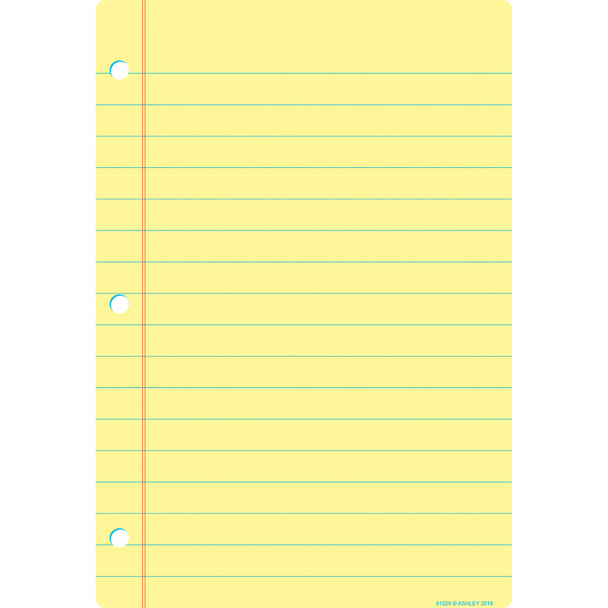 Smart Poly Chart, 13" x 19", Light Yellow Notebook Paper