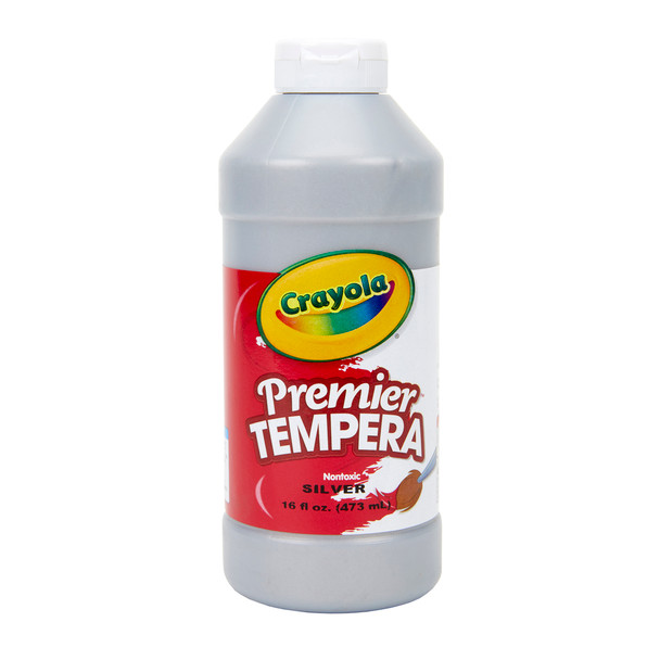Premier Tempera Paint, 16 oz, Silver