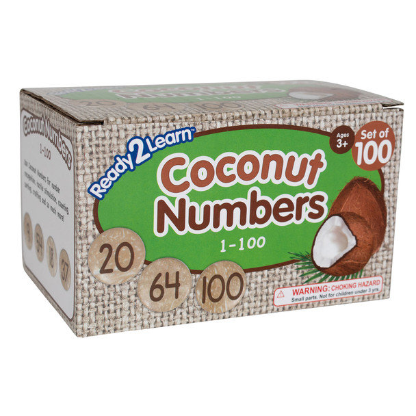 Coconut Numbers, Large, 1-100, Set of 100