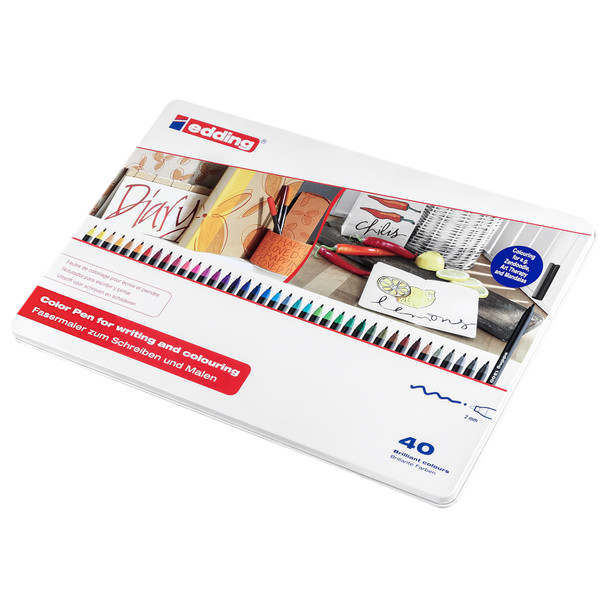 1300 Series Color Markers, Medium, Assorted Colors, Set of 40