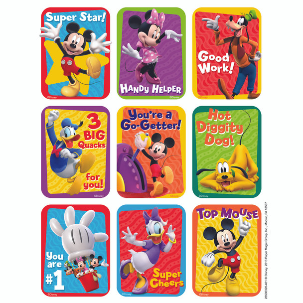 Mickey Mouse Clubhouse Motivational Giant Stickers, Pack of 36