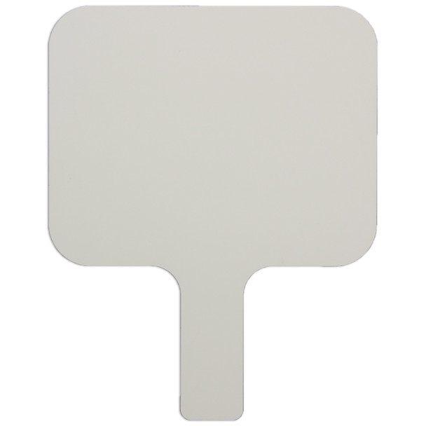 Single-Sided Rectangular Dry Erase Answer Paddle, 8" x 9.75", Single