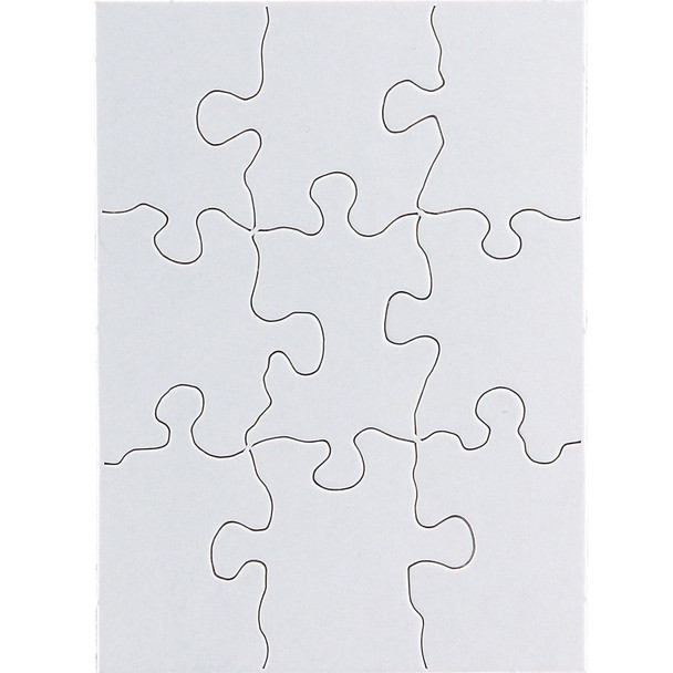 Compoz-A-Puzzle, 4" x 5-1/2" Rectangle, 9 Pieces, 24 Puzzles