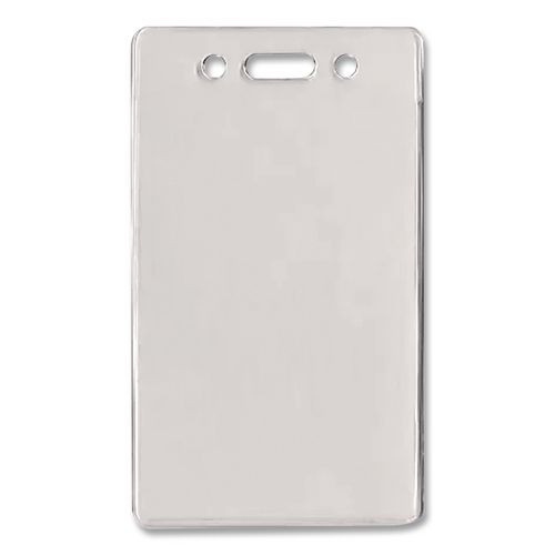 Proximity Badge Holders, Vertical, Clear, Pack of 50