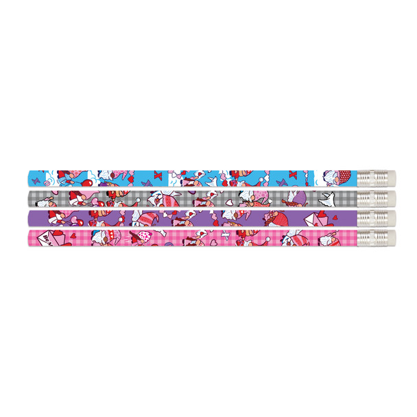 Valentine Gnomes Pencils, Pack of 12