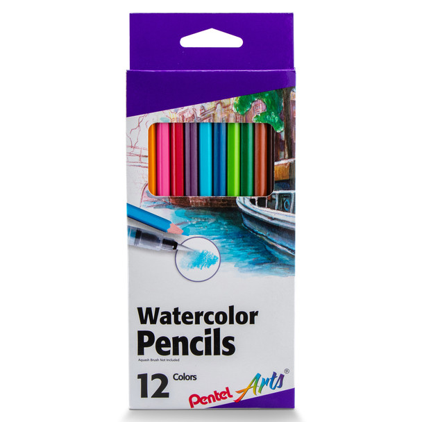 Watercolor Pencil Set, Assorted Colors, 12-Pack