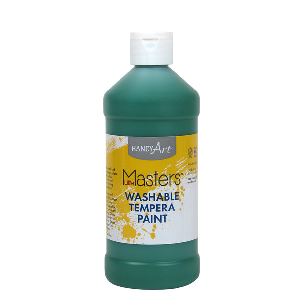 Little Masters Washable Tempera Paint, Green, 16 oz.