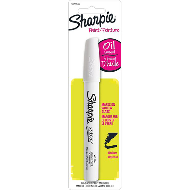 Sharpie Water-Based Paint Marker, Medium Point, White, 1 Count