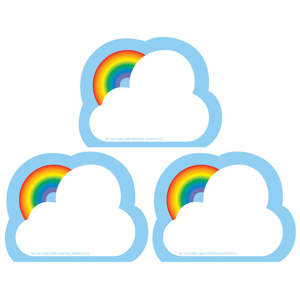 Creative Shapes Notepad, Rainbow, Mini, Pack of 3