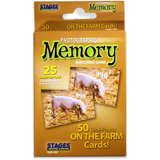 Photographic Memory Matching Game, On the Farm