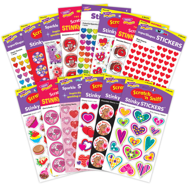 Valentine's Deluxe Mixed Stickers Set