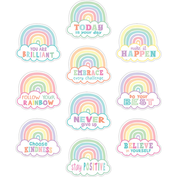 Pastel Pop Positive Sayings Accents, Pack of 30