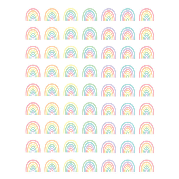 Pastel Pop Rainbows Mini Stickers, 378 Per Pack, 12 Packs