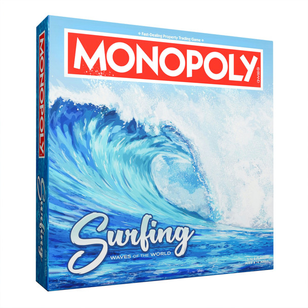 MONOPOLY Surfing Waves of The World Board Game