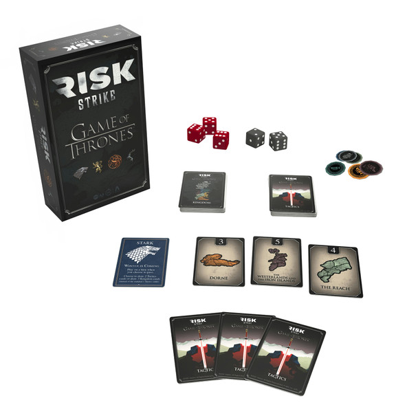 RISK STRIKE: Game of Thrones Edition, Fast Strategy Card and Dice Game