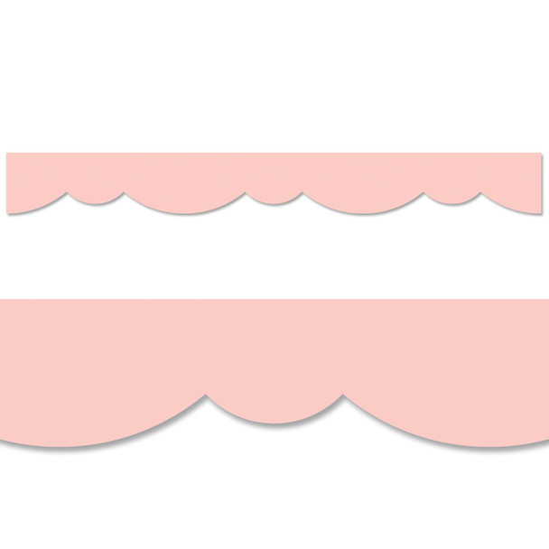 Blush Stylish Scallops EZ Border, 48 Feet