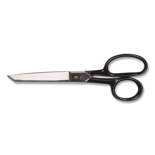 Forged Steel Standard Scissors, 8" Long, Straight Black Handle