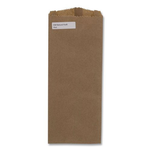 Grocery Paper Bags, Merchandise Size, 35# Basis Weight, 4 X 2.5 X 11.5, Brown, 500/bundle