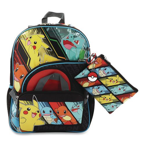 Pokemon Kids 5-piece Backpack Set, Multicolor
