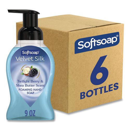 Velvet Silk Foaming Liquid Hand Soap, Twilight Berry And Shea Butter, 9 Oz, 6/carton