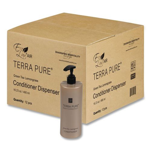 Terra Pure Conditioner Air Pump, Green Tea Lemongrass Scent, 16.23 Oz Bottle, 12/carton