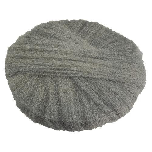 Radial Steel Wool Pads, Grade 0 (fine): Cleaning And Polishing, 18" Diameter, Gray, 12/carton