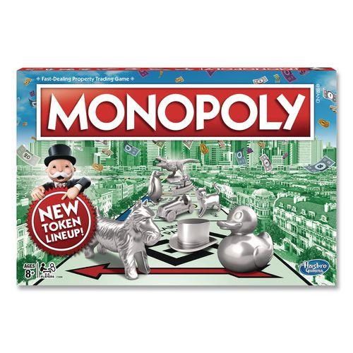 Monopoly New Edition Classic Board Game, 2 To 8 Players, Ages 8 And Up, 117 Pieces