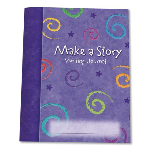 Make-a-story Journal, Manuscript Format, Blue Cover, (32) 9 X 7 Sheets, 10 Journals