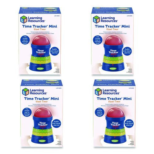 Time Tracker Mini, Lcd, 4.1 X 6.1 X 4.1, Assorted Colors, 4 Timers