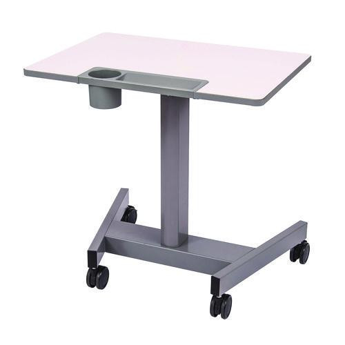 Pneumatic Sit Stand Desk, 27.5 X 19.5 X 26.25 To 42, White/gray - LXCSTUDENTP