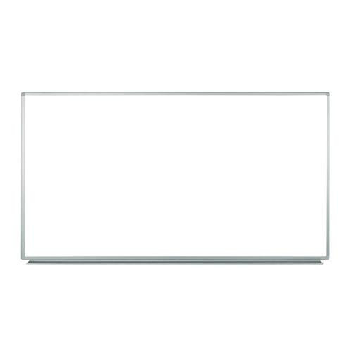 Wall-mounted Magnetic Whiteboard, 72" X 40", White Surface, Silver Aluminum Frame - LXCWB7240W
