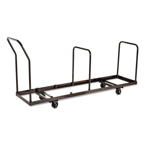 Folding Chair Dolly For Vertical Storage, Metal, 1,100 Lb Capacity, 19.25" X 81" X 38.5", Brown