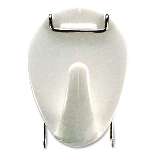 Cubicle Hooks, White, 5/pack