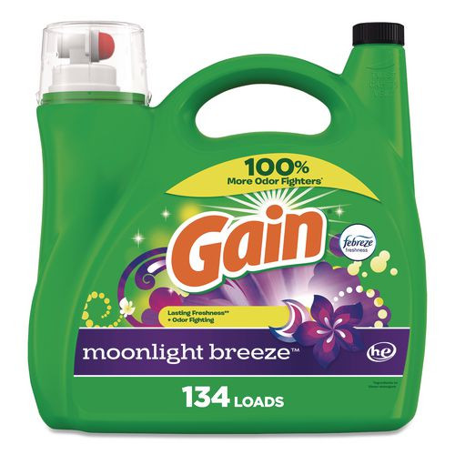 Liquid Laundry Detergent, He Compatible, Moonlight Breeze, 194 Oz Bottle