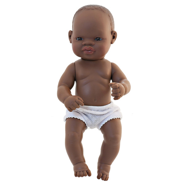 Anatomically Correct Newborn Doll, 12-5/8", African Girl
