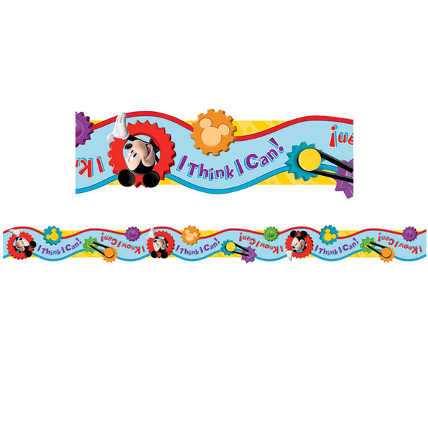 Mickey Mouse Clubhouse® I Think I Can Extra Wide Cut Deco Trim®, 37 Feet Per Pack, 3 Packs